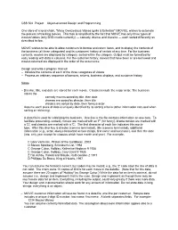 CSS 502 Project – Object-Oriented Design and Programming One
