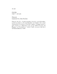 Galba 5 B.C.? - 69 A.D