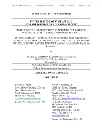 USCA Case #20-1025 Document #1869759 Filed: 11/04/2020 Page 1 of 480