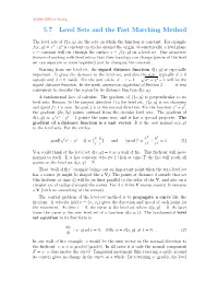 5.7 Level Sets and the Fast Marching Method