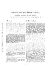 Concurrent Hash Tables: Fast and General?(!)