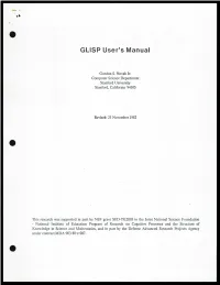 GLISP User's Manual