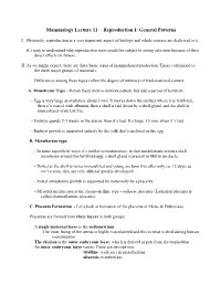 Mammalogy Lecture 12