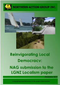 Reinvigorating Local Democracy: NAG Submission to the LGNZ Discussion Paper Introduction