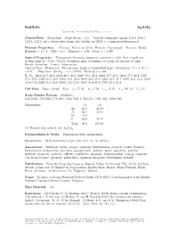 Smithite Agass2 C 2001-2005 Mineral Data Publishing, Version 1