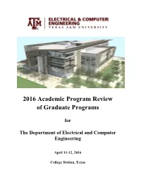 2016 Academic Program Review of Graduate Programs