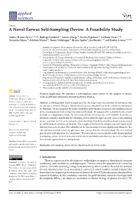 A Novel Earwax Self-Sampling Device: a Feasibility Study