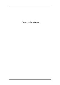 Chapter 1 - Introduction
