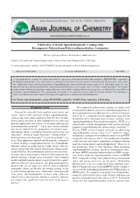 Fabrication of Stable Superhydrophobic Coatings with Bicomponent Polyurethane/Polytetrafluoroethylene Composites