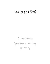 How Long Is a Year.Pdf