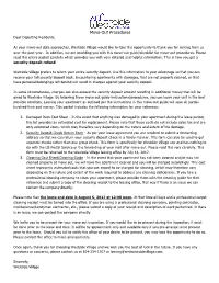 Move-Out Procedures Dear Departing Residents