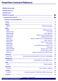 Powerview Command Reference