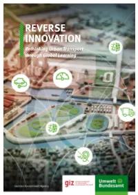 REVERSE INNOVATION Rethinking Urban Transport Through Global Learning Imprint