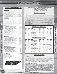 2011-12 Schedule/Results Ca R M I C H a E L Ar E N a (6,822) • Ch a P E L Hi L L , N.C