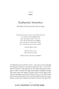 Eucharistic Semiotics