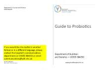 Guide to Probiotics