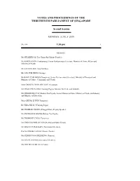 Second Session MONDAY, 8 JULY 2019