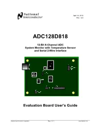 12-Bit 8-Channel ADC System Monitor with Temp Sensor and Serial 2
