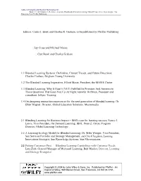 Handbook of Blended Learning: Global Perspectives, Local Designs