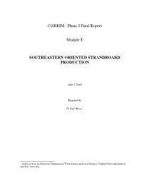 Southeastern Oriented Strandboard Production