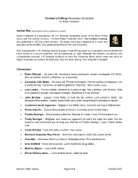 Cuckoo's Calling Discussion Questions Characters