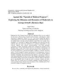 Exploring the Dilemma and Dynamics of Modernity in George Orwell's