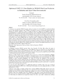 Optimised COST-231 Hata Models for Wimax Path Loss Prediction in Suburban and Open Urban Environments