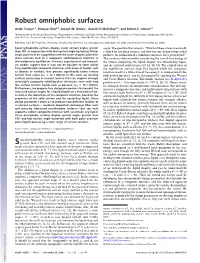 Robust Omniphobic Surfaces