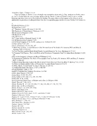 Cumulative Index - Volumes 1 to 14 (Pages in Volume 4, Number 2 Were Through Error Not Numbered Insecutively