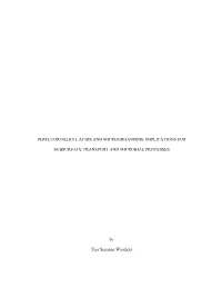 Perfluoroalkyl Acids and Microorganisms: Implications For