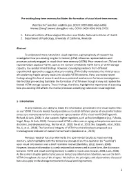 Pre-Existing Long-Term Memory Facilitates the Formation of Visual Short-Term Memory
