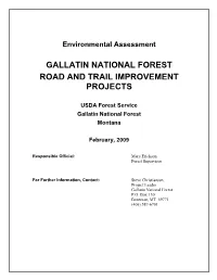 Roads and Trails Environmental Assessment