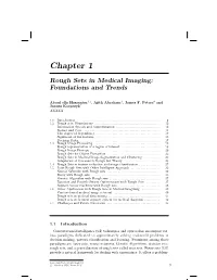 Rough Sets in Medical Imaging: Foundations and Trends