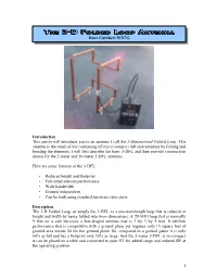 The 3-D Folded Loop Antenna