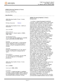 ARRB2 Blocking Peptide (C-Term) Synthetic Peptide Catalog # Bp21771b