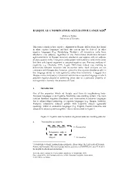 Basque As a Nominative-Accusative Language