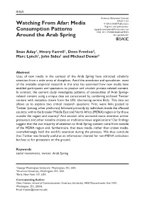 Watching from Afar: Media Consumption Patterns Around The