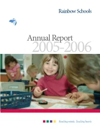 Annual Report 2005-2006 Message from the Chair of the Board