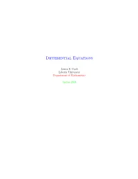 Differential Equations
