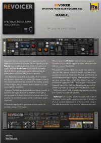 Revoicer Manual