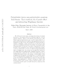 Tao's Method, the Casimir Effect and Interacting Wightman Theories
