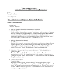 Understanding Deviance: Connecting Classical and Contemporary Perspectives