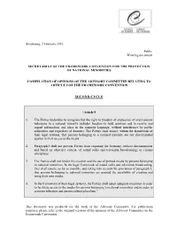 Article 9 of the Framework Convention