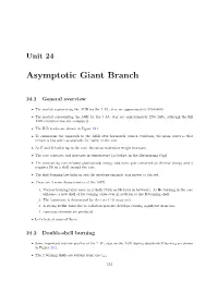 Asymptotic Giant Branch