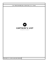 Captain's List