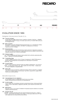 Evolution Since 1906