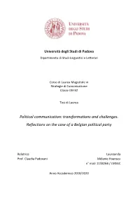 Political Communication: Transformations and Challenges