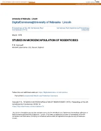 Studies in Microencapsulation of Rodenticides