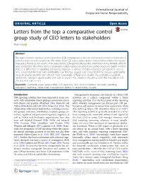 View of the Extant Literature and a De- There Is Widespread Interest in Social Responsibility Scription of Our Research Methods, Our Findings Suggest Reporting”