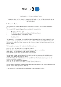 Appendix to the Recommendation Revised